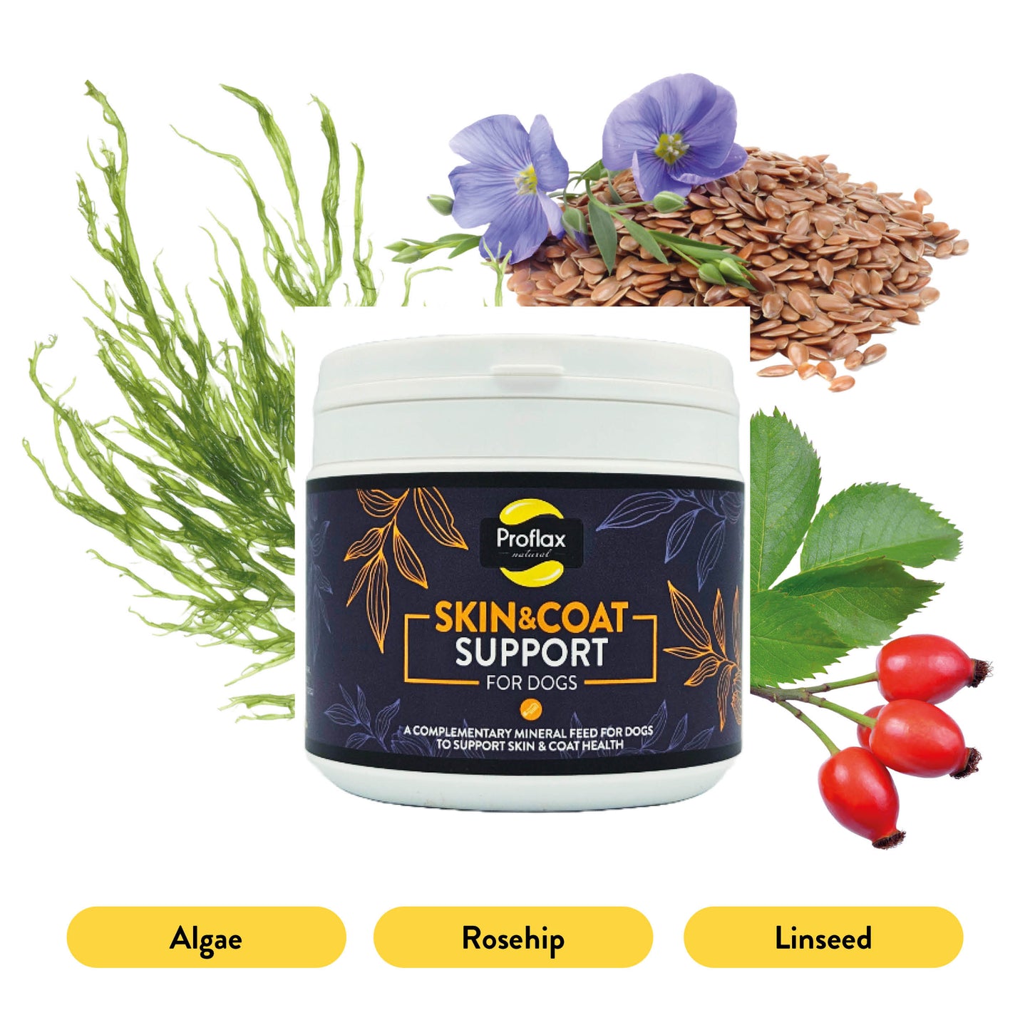 Proflax Skin & Coat Support for Dogs 350g